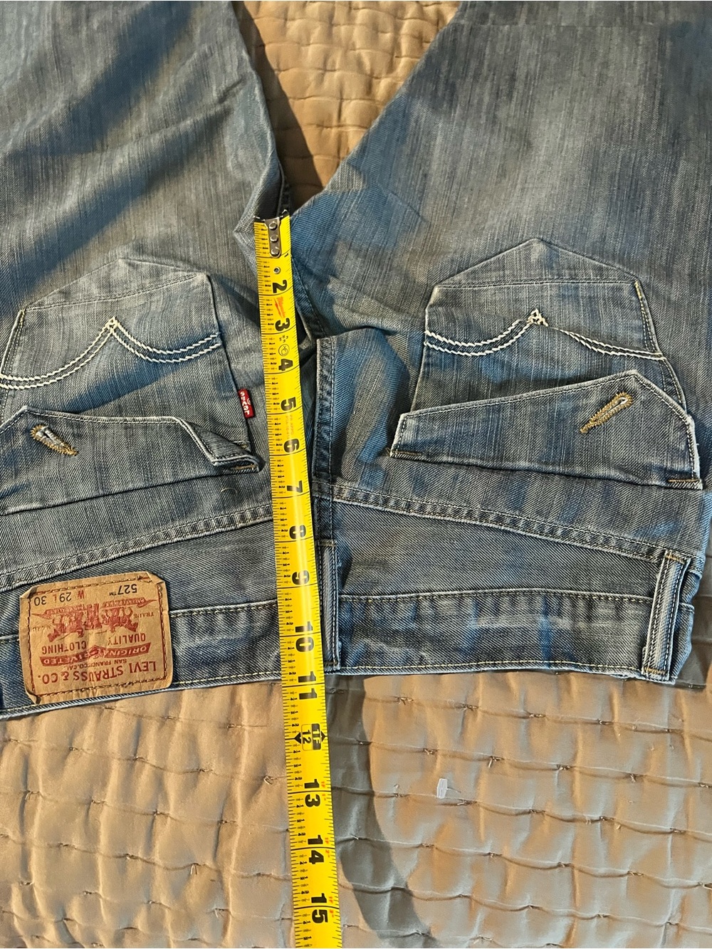Levi's 527 Men's Medium Blue Bootcut Leg Jeans 29 x 30 - Picture 8 of 8
